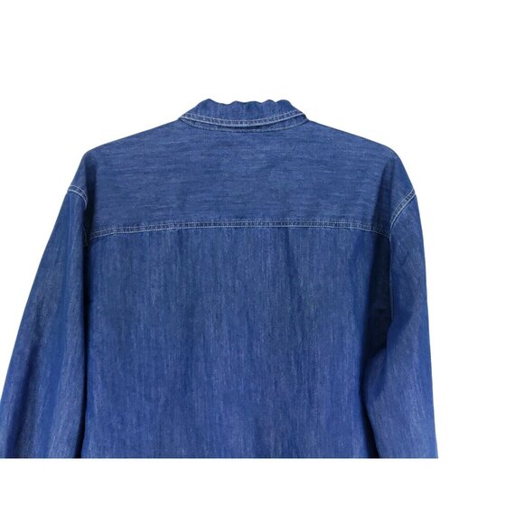 Clear Water Outfitters Denim Shirt Men's Size XL Dark Wash - Picture 4 of 7